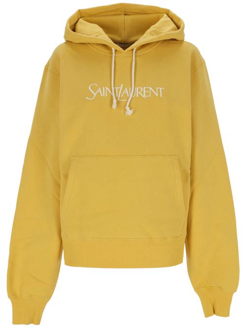 Yellow cotton sweatshirt Saint Laurent | 779611Y36SW7290